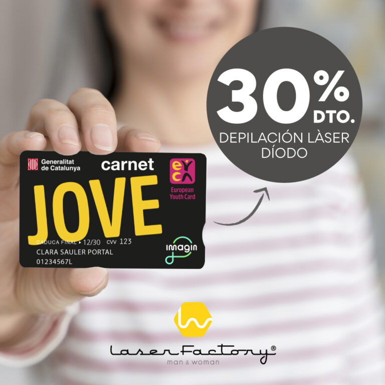 promo carnet jove depilacio laser - laser factory