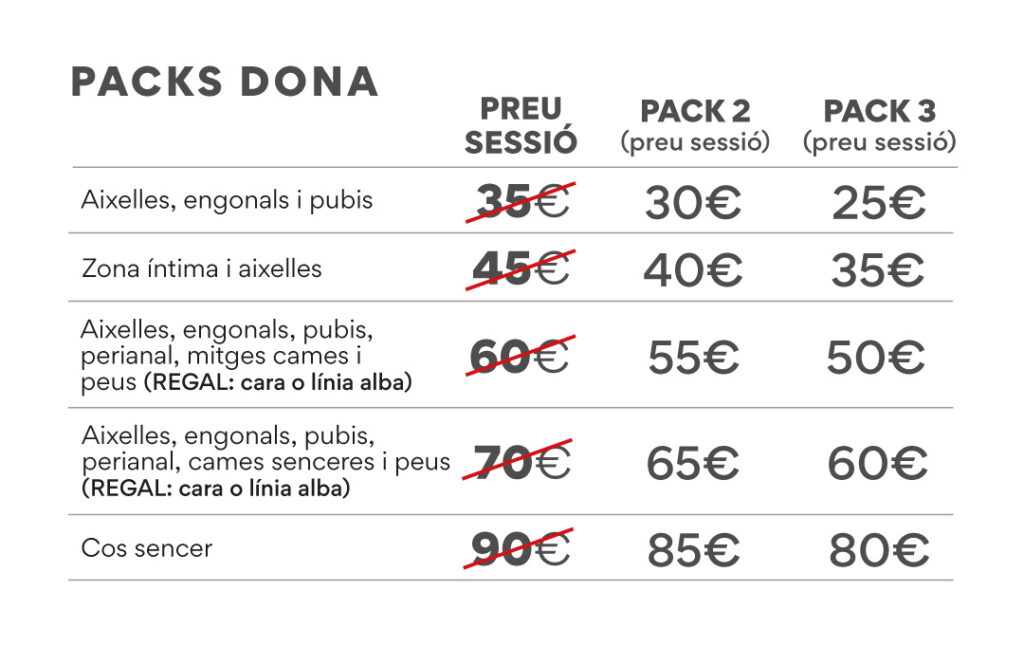 PACKS PLUS DONA
